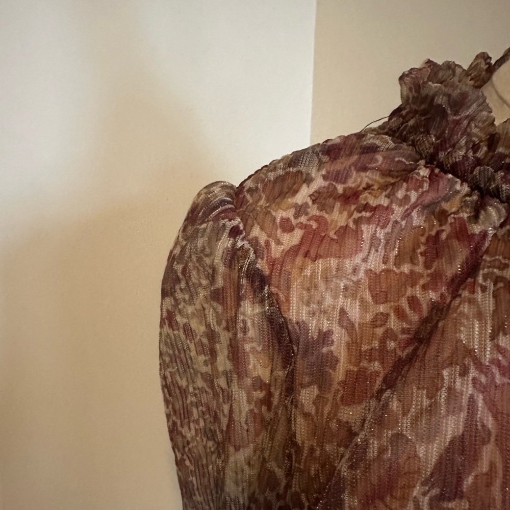 Joie Sheer Blouse- Medium - Picture 4 of 10